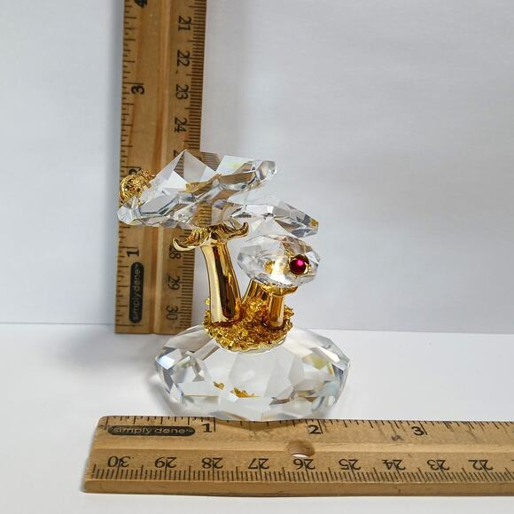 Swarovski 32% Full Lead Crystal Strass Collection Mushrooms & Ladybugs Orig Box - Picture 11 of 11